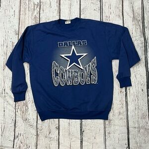 Vintage 1980s Dallas Cowboys NFL Football Team Rated 80s Sports Sweatshirt